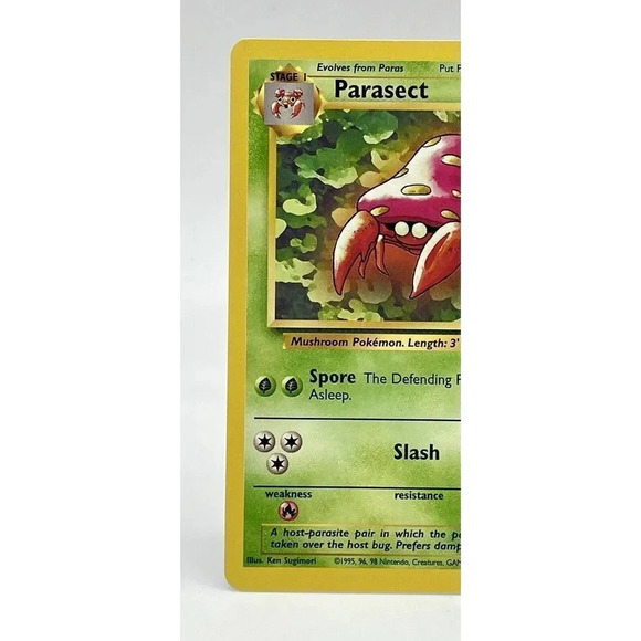 Parasect 41/64 Jungle Set Non Holo Vintage 1999 Pokémon Card WOTC LP - Picture 2 of 6